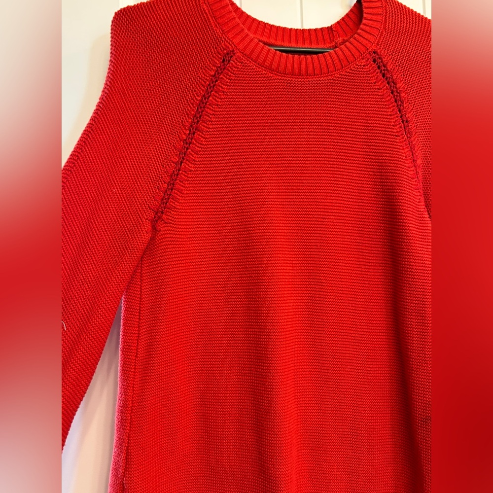 Red Knit Loft Sweater - Picture 2 of 5